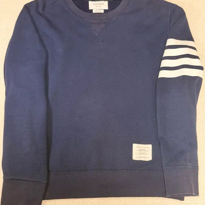 [BUNJANG] Thom Browne 4-Bar Sweatshirt Navy / [정품,3] 4선 톰브라운 맨투맨 네이비