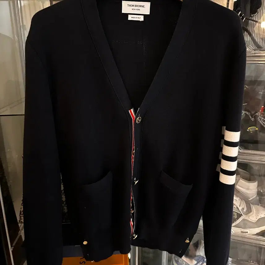 [BUNJANG] Thom Browne Navy Cardigan Size 2 / 톰브라운 네이비 가디건 2사이즈