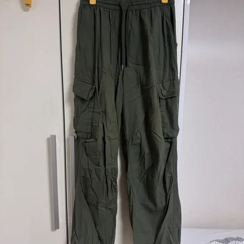 [BUNJANG] Code Graphy Mesh Cotton Cargo Pants Khaki / 코드그라피 매쉬코튼 카고팬츠 카키