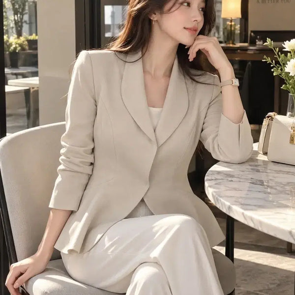 [BUNJANG] MICHAA Beige Tailored Jacket / 미샤 자켓 하객룩,정장,데이트룩