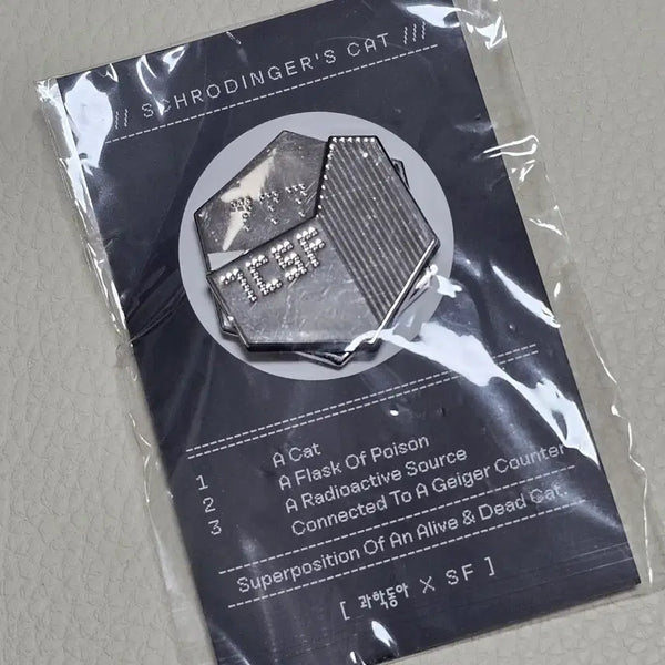 [BUNJANG] Koreatech Dong-A Schrodinger's Cat Badge / 과학동아 슈뢰딩거의 고양이 뱃지