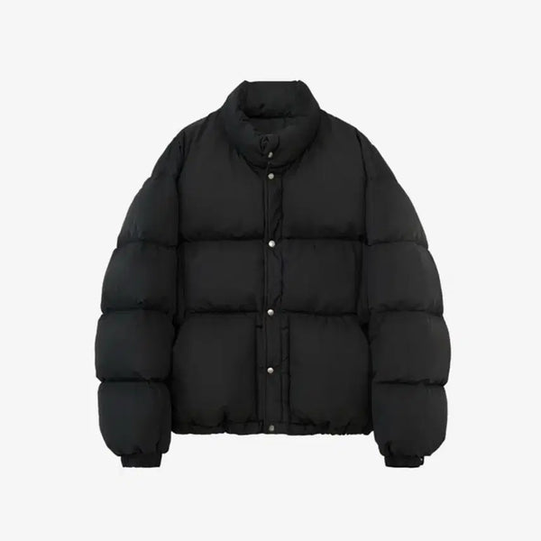 [BUNJANG] Polytemis Used Snap Down Puffer Padding Black Size 3 / 폴리테루 유즈드 스냅 다운 푸퍼 패딩 블랙 3사이즈