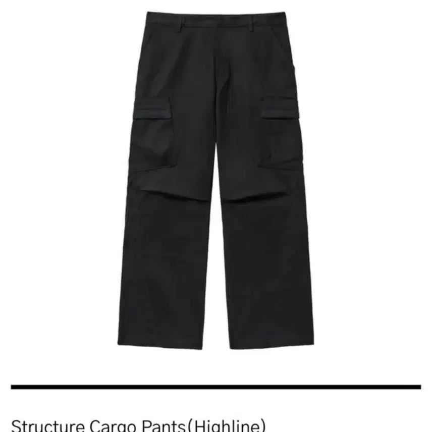 [BUNJANG] AAOA Structure Cargo Pants Black / AAOA 스트럭쳐 카고 팬츠 블랙