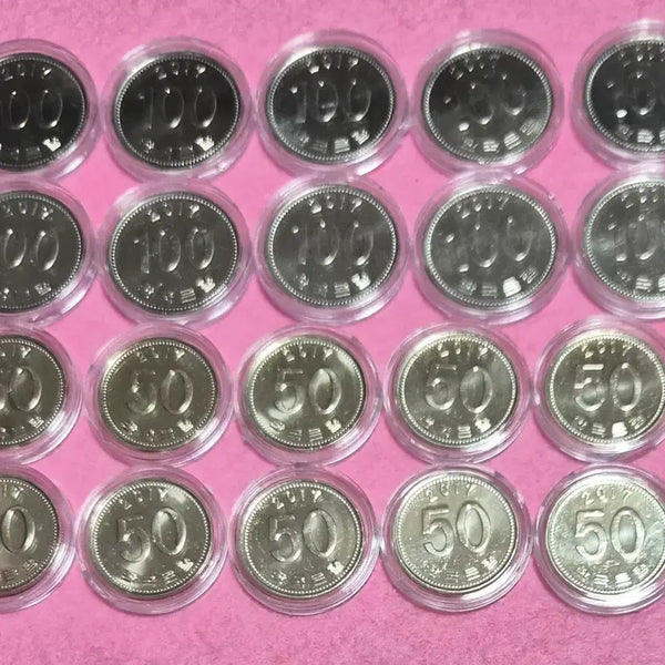 [BUNJANG] 100 Won & 50 Won Coin Set (20 pcs, 2017) / 2017년100원, 50원 동전 총20개 세트