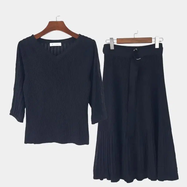 [BUNJANG] Misha See-through Knit Setup S / 미샤 시스루 니트 셋업 S