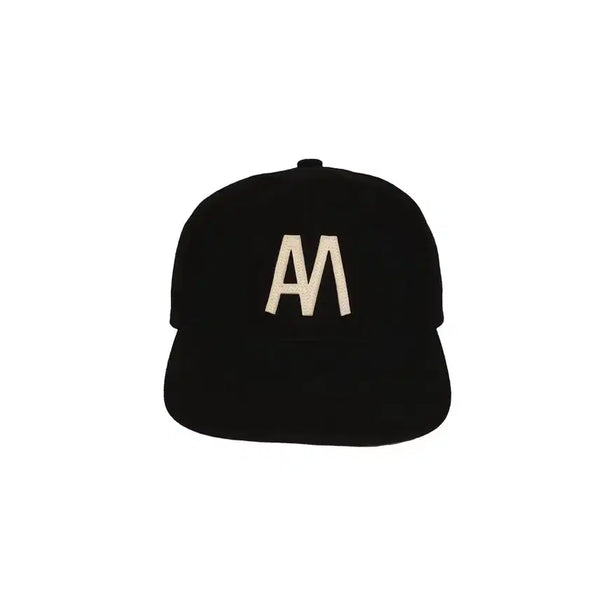 [BUNJANG] Leuk AM Applique Logo Cap Black / 루크 leuk am 로고 캡