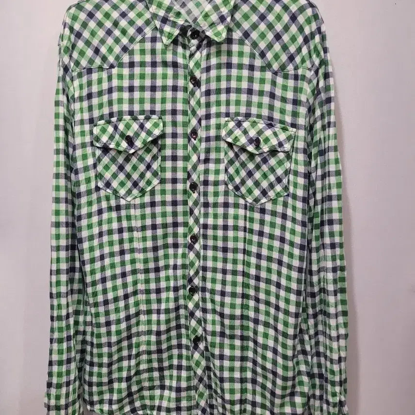 [BUNJANG] Tomboy Jeans Check Pattern Shirt / 톰보이 진스 셔츠