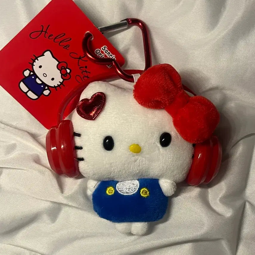 [BUNJANG] Hello Kitty Headset Charm / 키티 헤드셋 인형 키링