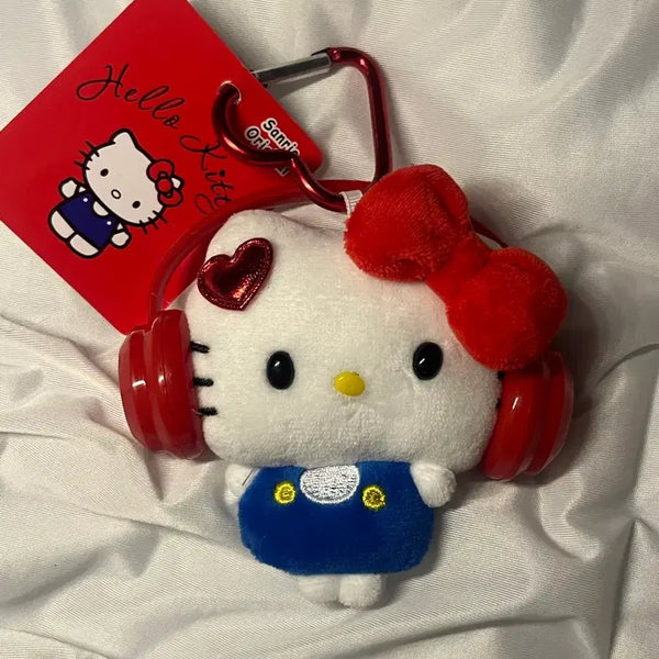 [BUNJANG] Hello Kitty Headset Charm / 키티 헤드셋 인형 키링