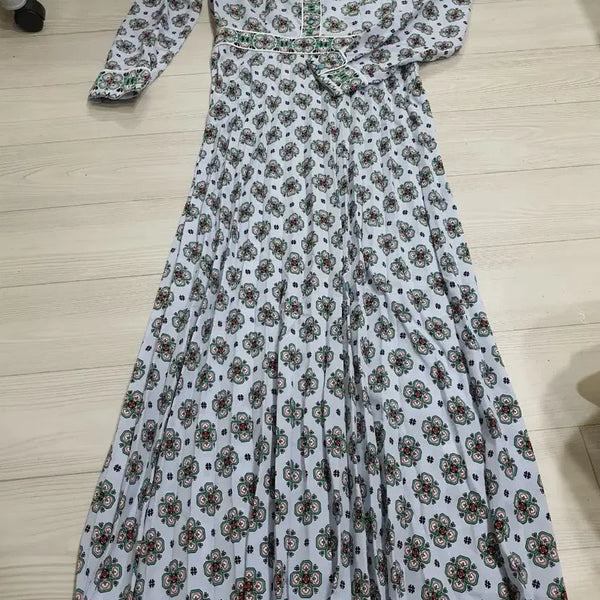 [BUNJANG] Sandro Long Dress - Size 36 / 산드로  에스닉 플리츠 롱원피스 36