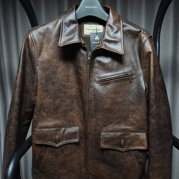 [BUNJANG] Genuine Leather Jacket / (105) 소가죽 자켓
