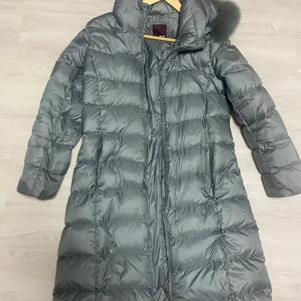 [BUNJANG] Jaju Women's Long Padding (Gray, Size 90) / 자주 여성 롱패딩 그레이색 90