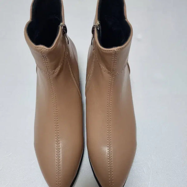 [BUNJANG] Beige Ankle Boots (240) / 멋진 베이지 앵클 부츠 240
