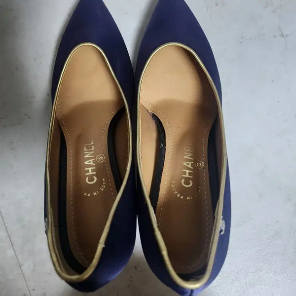 [BUNJANG] Chanel Navy Pumps / 샤넬 펌프스 네이비 240