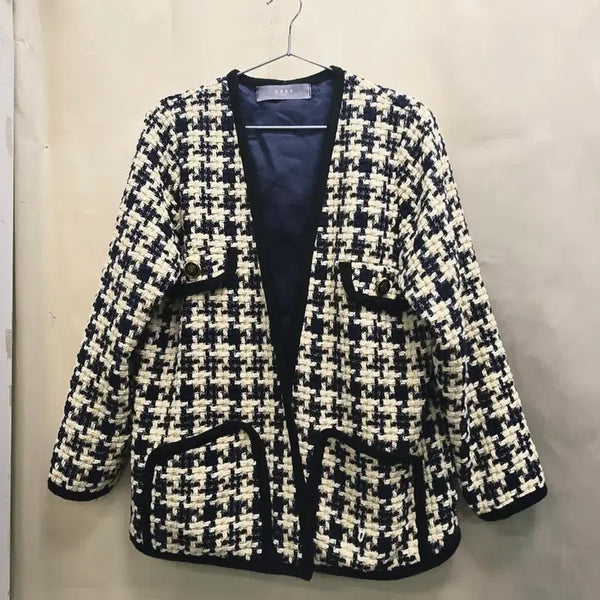 [BUNJANG] Barbie Check Tweed Jacket / 바비 체크 트위드 자켓