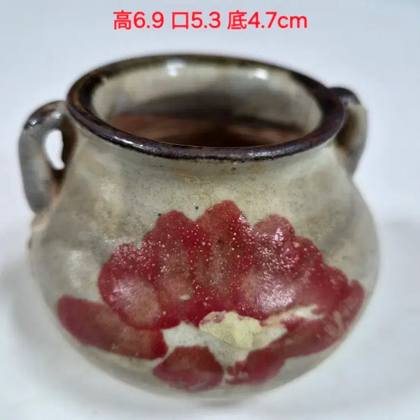[BUNJANG] Chinese Celadon Porcelain 'Jun Ware' Small Censer with Reddish Glaze / 중국도자기                 명말~청초 균요 홍반 양이 소향로