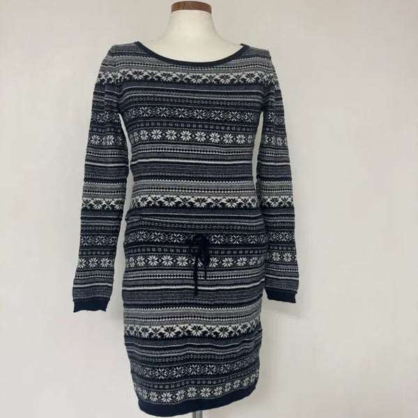 [BUNJANG] H&M Pattern Knit Dress Size S / H&M 패턴 니트 원피스 S(165-88A)