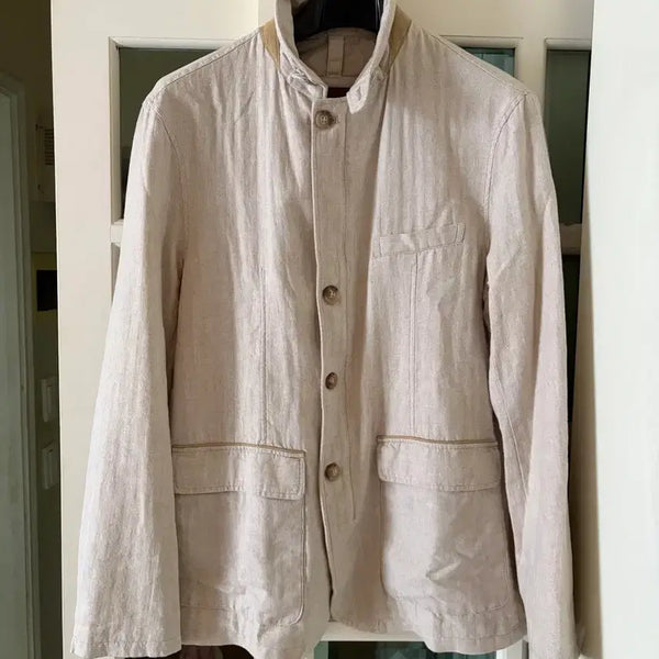 [BUNJANG] Massimo Dutti Linen Jacket Beige / Massimo Dutti(마시모 뚜띠) 린넨 자켓 베이지(105-110)