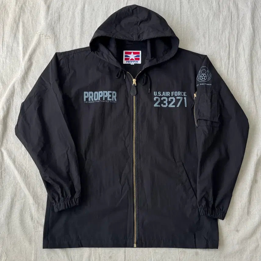 [BUNJANG] Proper Cotton Hooded Zip-Up Jacket L / 프로퍼 바스락 코튼 후드집업 자켓 L