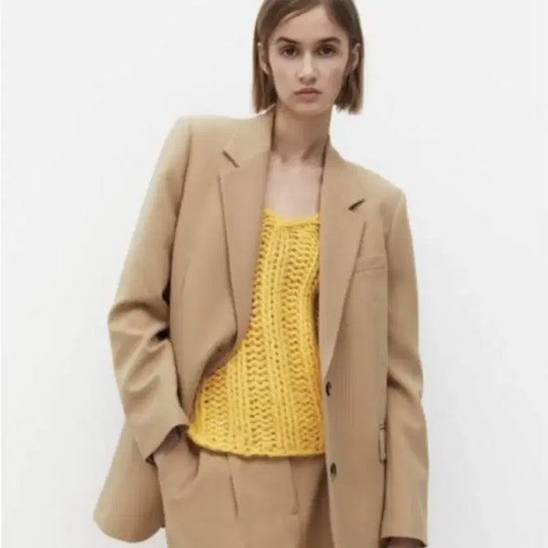 [BUNJANG] Zara Beige Jacket Size S / 자라 베이지색상 자켓~s사이즈 넉넉