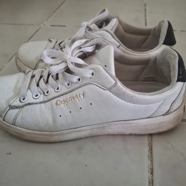 [BUNJANG] Discovery Expedition White Sneakers / 디스커버리 운동화 흰색