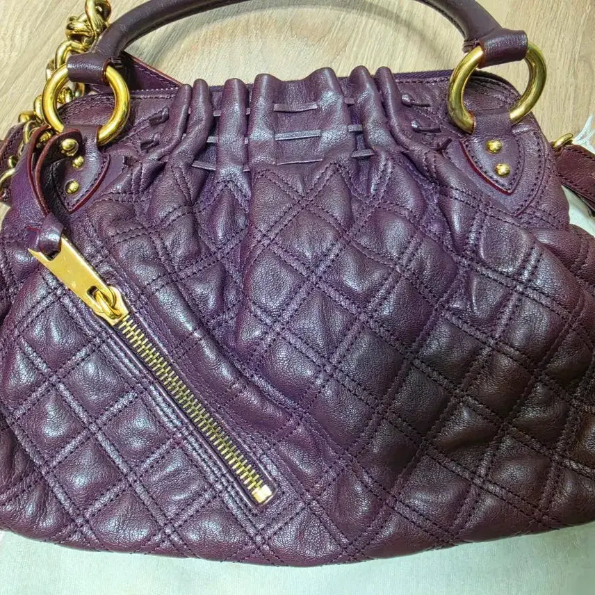 [BUNJANG] Marc Jacobs Quilted Shoulder Bag Purple / 마크제이콥스 퀼팅 숄더백 보라색