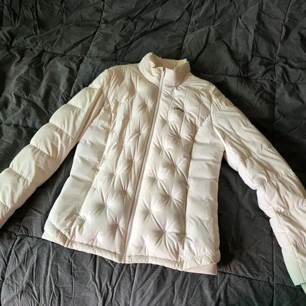 [BUNJANG] Ping Golf Quilted Padded Jumper Ivory / 핑 골프 퀼팅 패딩 점퍼 아이보리