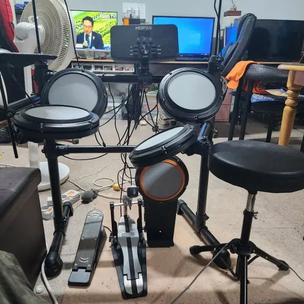 [BUNJANG] Mopas Music Electronic Drum Set Beginner Student Hobby Low-Noise Cost-Effective / 모파스뮤직 가정용 전자드럼 입문용 세트 학생용 취미용 저소음 가성비