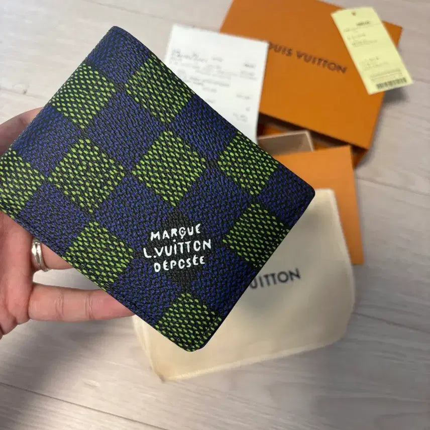 [BUNJANG] Louis Vuitton Blue Green Multiple Wallet Bifold / [새상품급/백화점/한정판]루이비통 블루그린 멀티플월렛 반지갑 새상품급