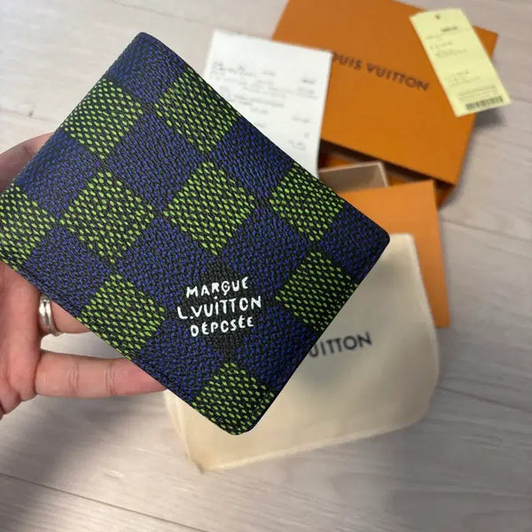 [BUNJANG] Louis Vuitton Blue Green Multiple Wallet Bifold / [새상품급/백화점/한정판]루이비통 블루그린 멀티플월렛 반지갑 새상품급