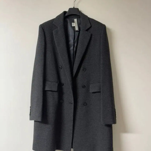 [BUNJANG] S.LRIAHH Women's Double-Buttoned Check Pattern Jacket / S.LRIAHH 자켓