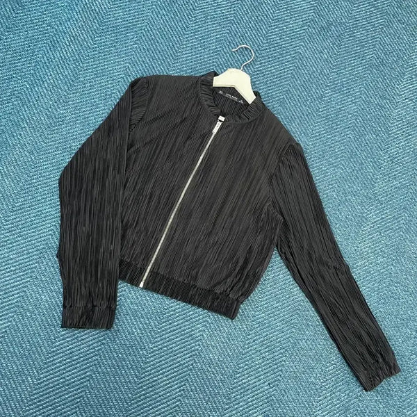 [BUNJANG] Zara Pleated Jacket Women's M / [여성M] 자라 플리츠 자켓 만원샵