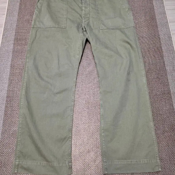[BUNJANG] RRL Herringbone Fatigue Pants / RRL 더블알엘 헤링본 퍼티그 팬츠 38/32