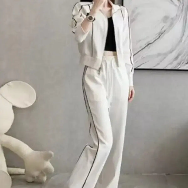 [BUNJANG] Women's Training Zip-Up Pants Set / 무신사 여성 트레이닝 집업 팬츠 세트 free