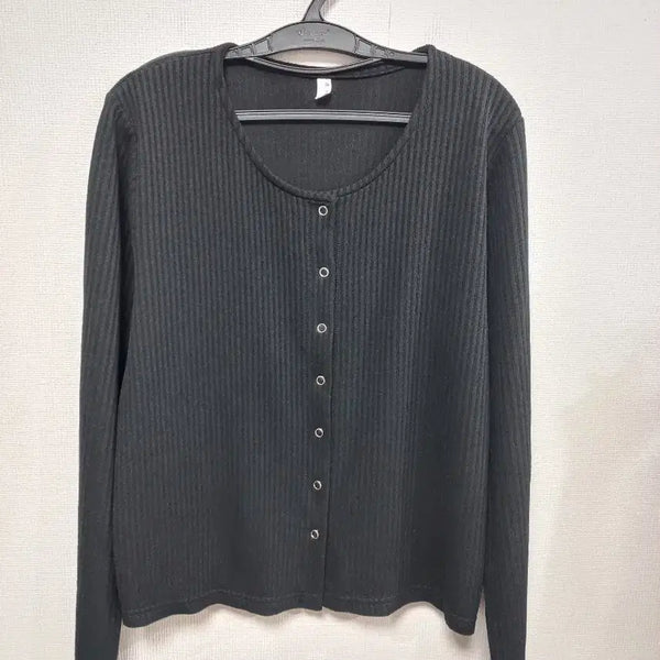 [BUNJANG] Plus Size Dodo Cardigan Black / 빅사이즈 또또 가디건 블랙