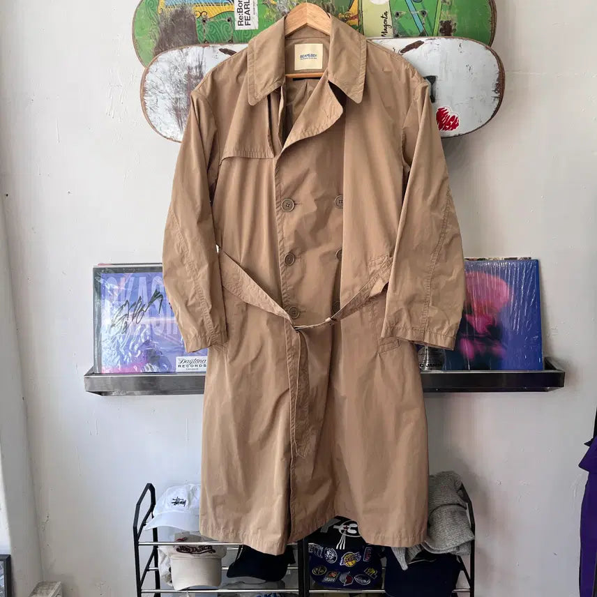 [BUNJANG] BEAMS BOY Double Trench Coat / 빔즈보이 더블 트렌치 코트/W3268