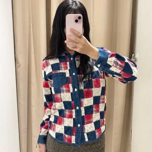 [BUNJANG] Tigre Brocante Patchwork Shirt J1181 / JPN TIGRE BROCANTE 패치워크 셔츠 J1181
