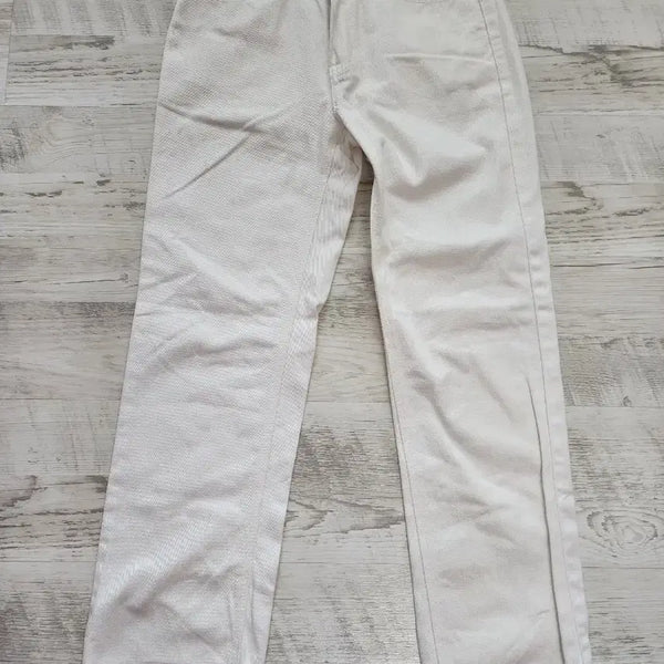 [BUNJANG] EXCONTAINER White Denim Pants (Size S) / EXCONTAINER 엑스컨테이너 화이트 데님 팬츠 S(27~28)사이즈 여성 흰색 바지