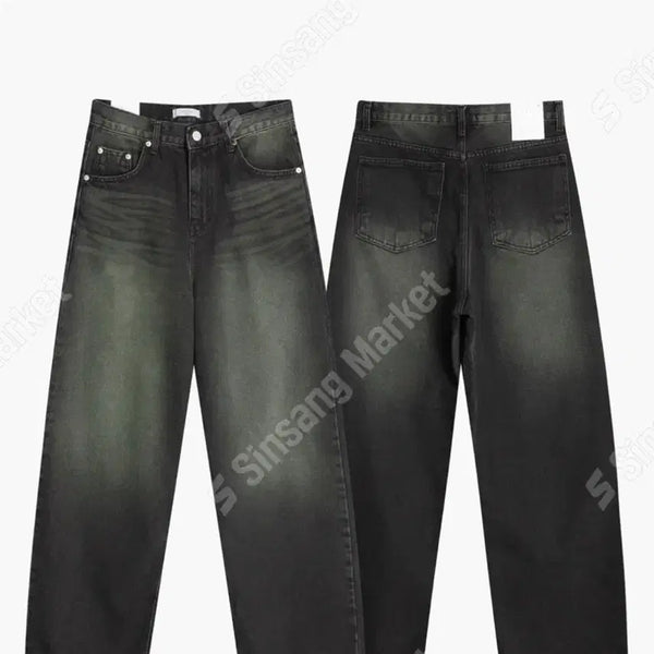 [BUNJANG] ROFL Wide Pants Black Denim / ROFL 와이드 팬츠