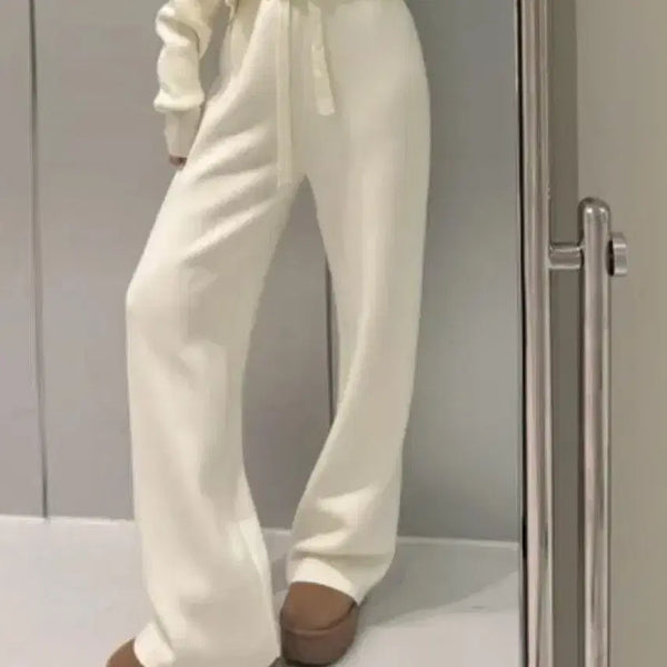 [BUNJANG] Ivory Knit Pants / 아이보리 니트 팬츠