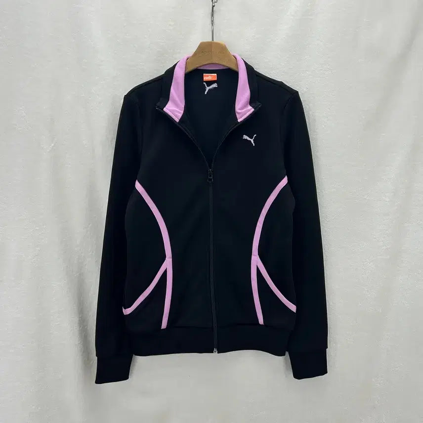 [BUNJANG] PUMA Color Block Track Jacket / [PUMA] 푸마 올드스쿨 배색 블랙핑크 져지