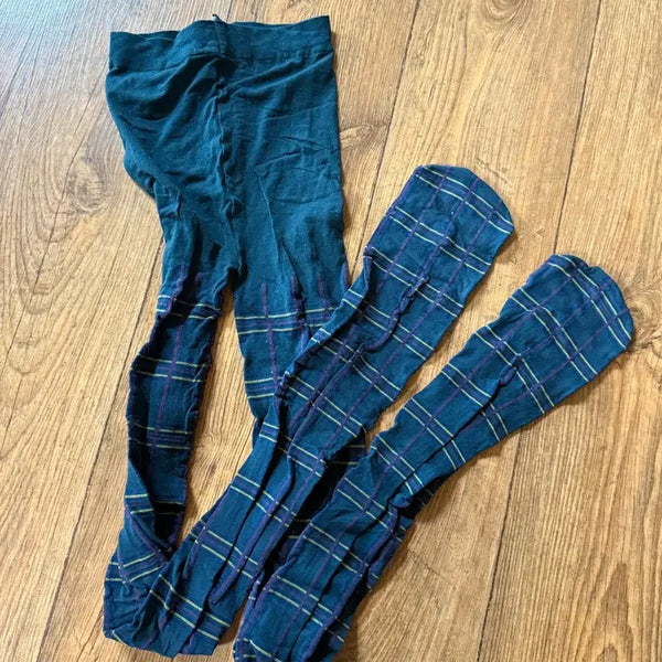 [BUNJANG] Check Pattern Tights (M Size) / 체크 패턴 타이즈