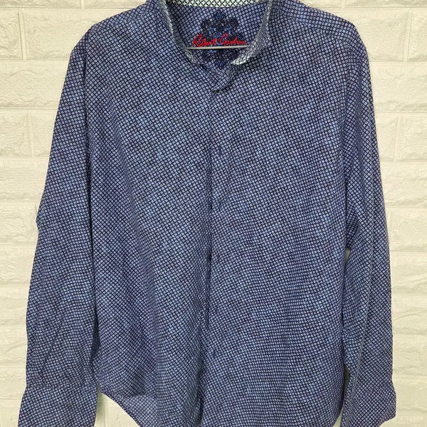 [BUNJANG] Robert Graham Long Sleeve Geometric Pattern Shirt / 로버트 그레이엄(Robert Graham) 긴소매 기하학 패턴 셔츠