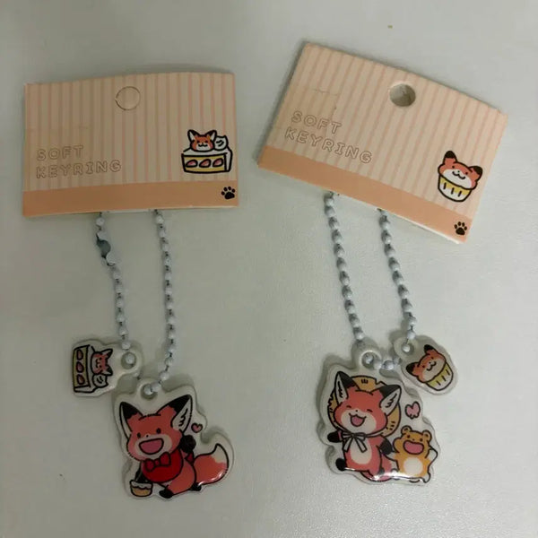 [BUNJANG] Bosongyeou Bobosong Dessert Lab Special Edition Keychain / 보송여우 보보송의 디저트 연구소 특전 키링