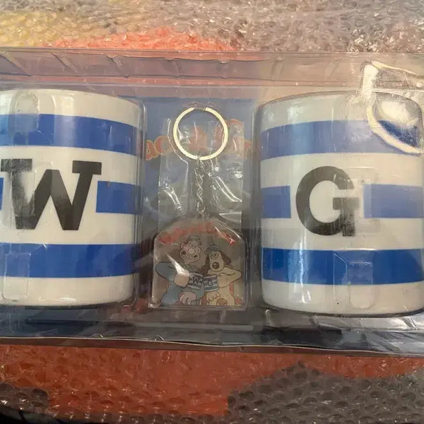 [BUNJANG] Wallace & Gromit Mug and Keychain Set / 월레스와 그로밋 머그,키링 세트