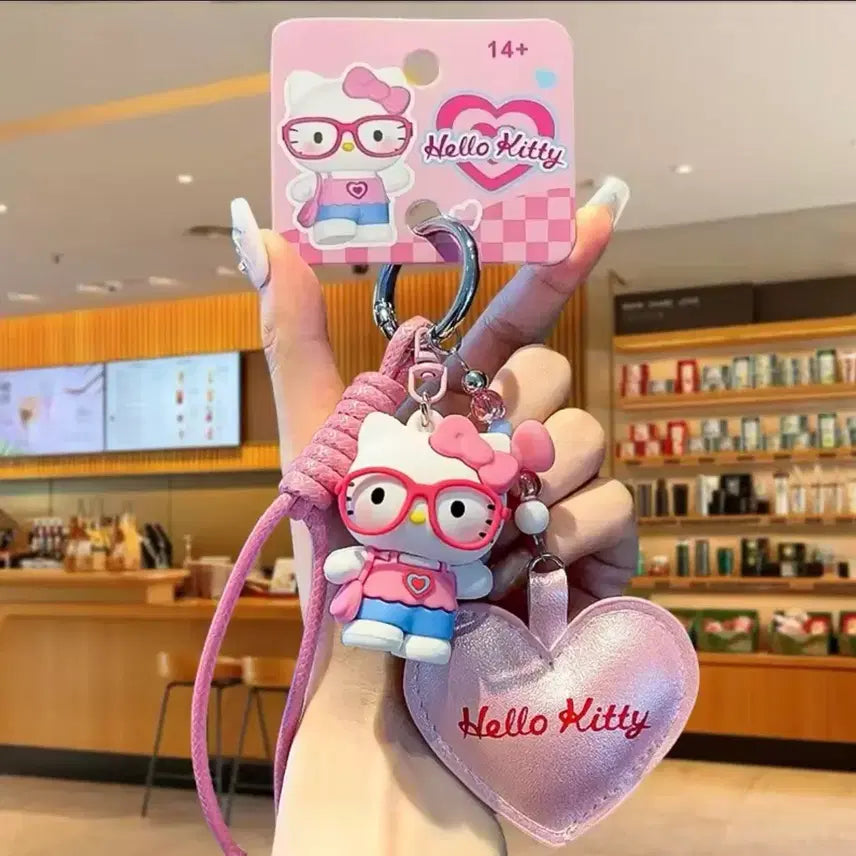 [BUNJANG] Hello Kitty Pink Heart Charm / (새상품) 헬로키티 핑크 하트 키링