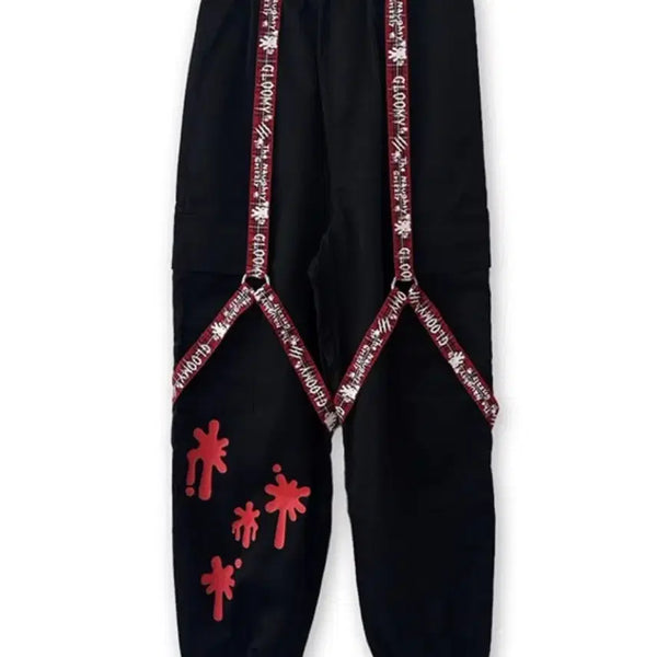 [BUNJANG] Aveil x Gloomy Bear Collaboration Garter Pants / 아베일 글루미베어 콜라보 가터 팬츠(하라주쿠 서브컬쳐 지뢰계 매드펑크 레플렘 딤모아르)