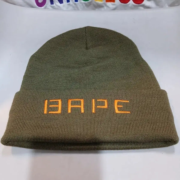 [BUNJANG] BAPE Beanie Hat Khaki / BAPE 비니 모자 카키색