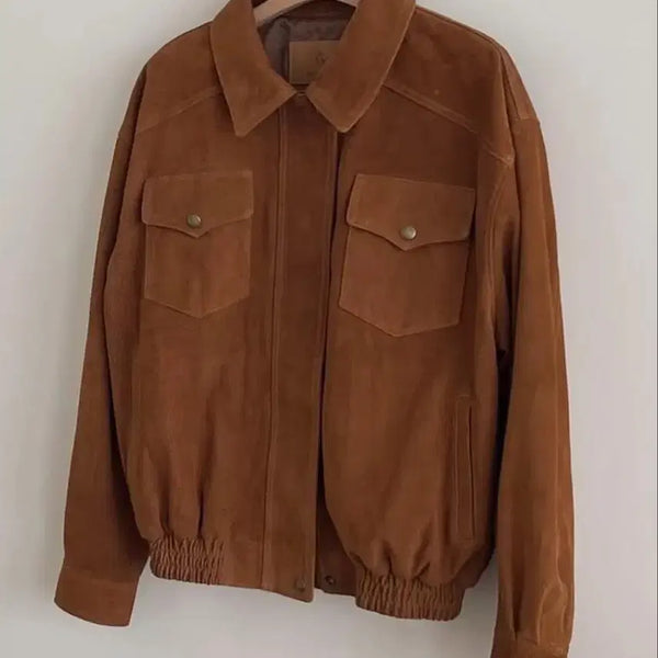 [BUNJANG] Real Suede Pigskin Jacket / 리얼 스웨이드 돈피 자켓