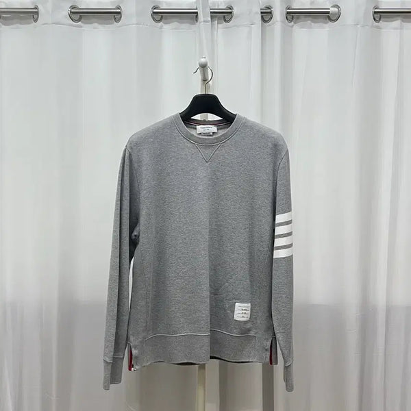 [BUNJANG] Thom Browne Grey Diagonal Stripe Sweatshirt / [정품/빅사이즈/S+] 6 톰브라운 사선완장 맨투맨 그레이